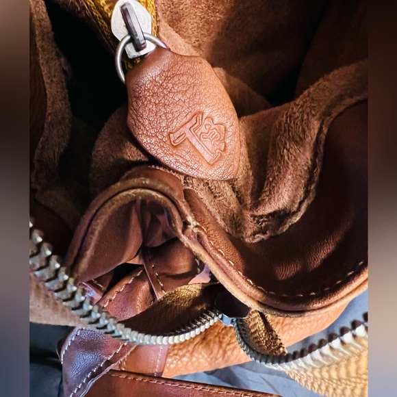 TOD’S leather purse bag Vintage brown camel - Picture 8 of 12